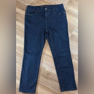 Chico's Dark Blue Skinny Jeans